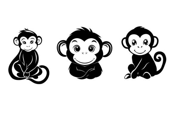 A Warm Welcome to the World of Premium AI EPS Illustration Sets: Why the Cute Baby Monkey Collection Stands Out