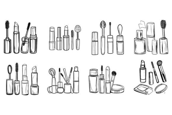 Decorative Cosmetics for Makeup: Elevating Beauty Brand Visuals with Professional Illustration Resources