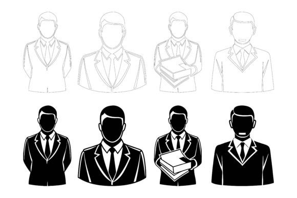 Evaluating the Corporate Man or Employee Icon Set for Your Design Projects