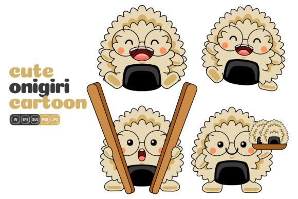 Everything You Need to Know About the Cute Onigiri Mascot Vector Pack 04
