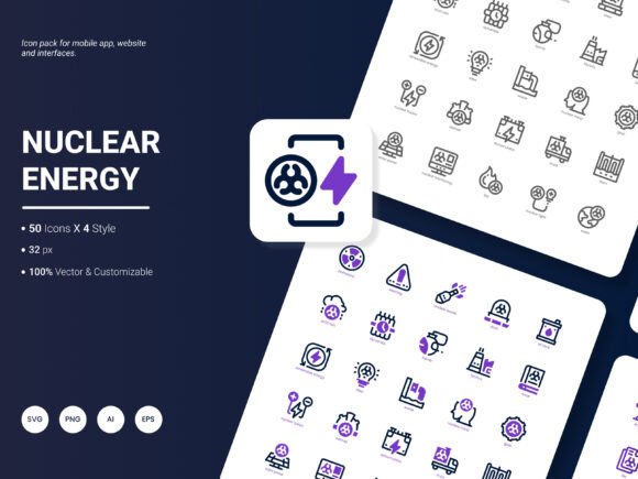 Nuclear Energy Icon Pack: Icons That Communicate Clearly