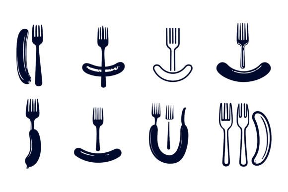 Restaurant Icon Set, Spoon and Visual Branding: A Practical Resource for Design Workflows