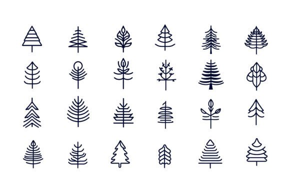Set of Christmas Tree and Hello Welcome to our Special AI EPS Collections